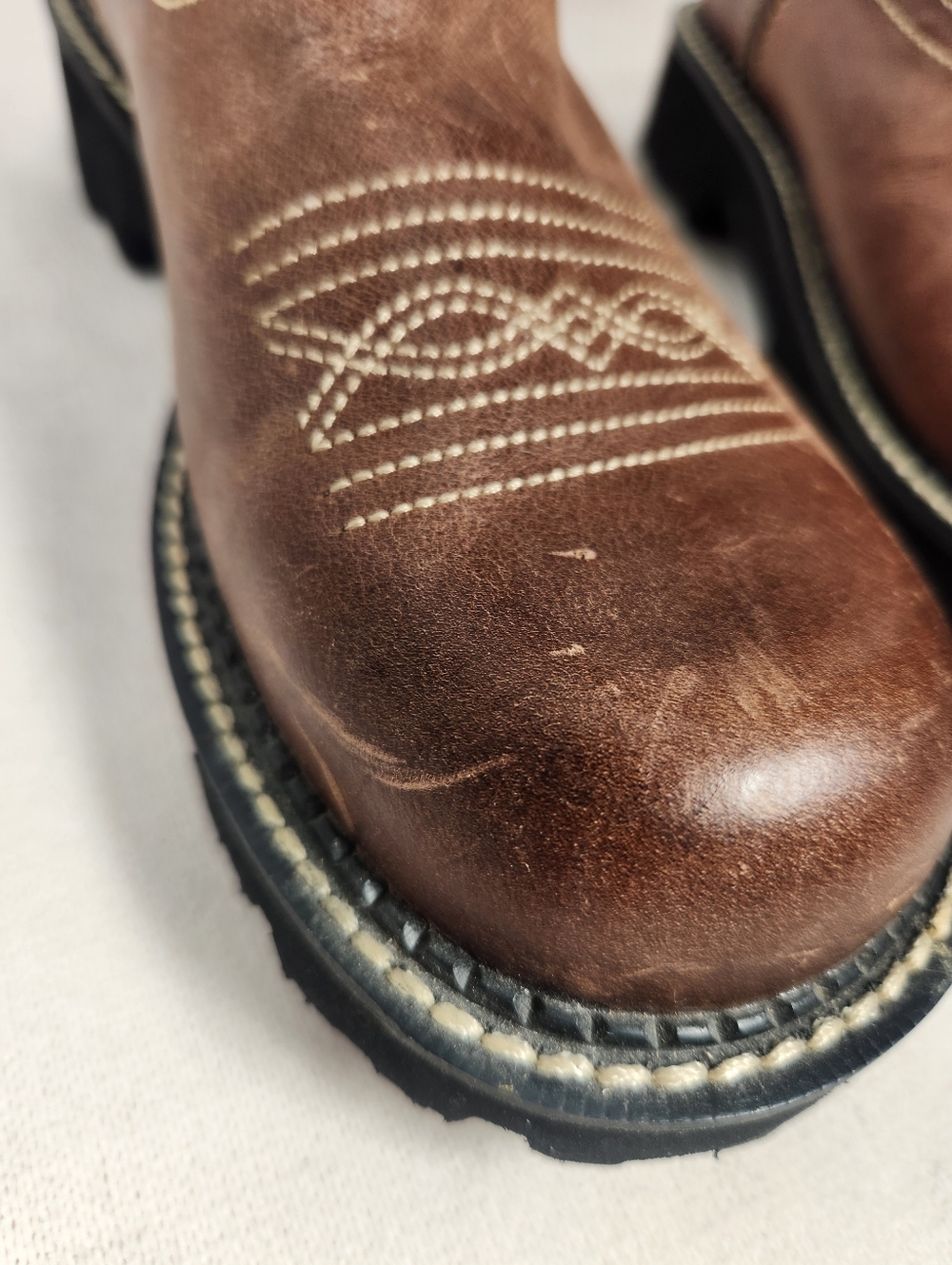 Ariat Fatbaby Heritage Dapper Western Boot Women's Size 8.5B Brown Leather NWOT - Picture 9 of 11